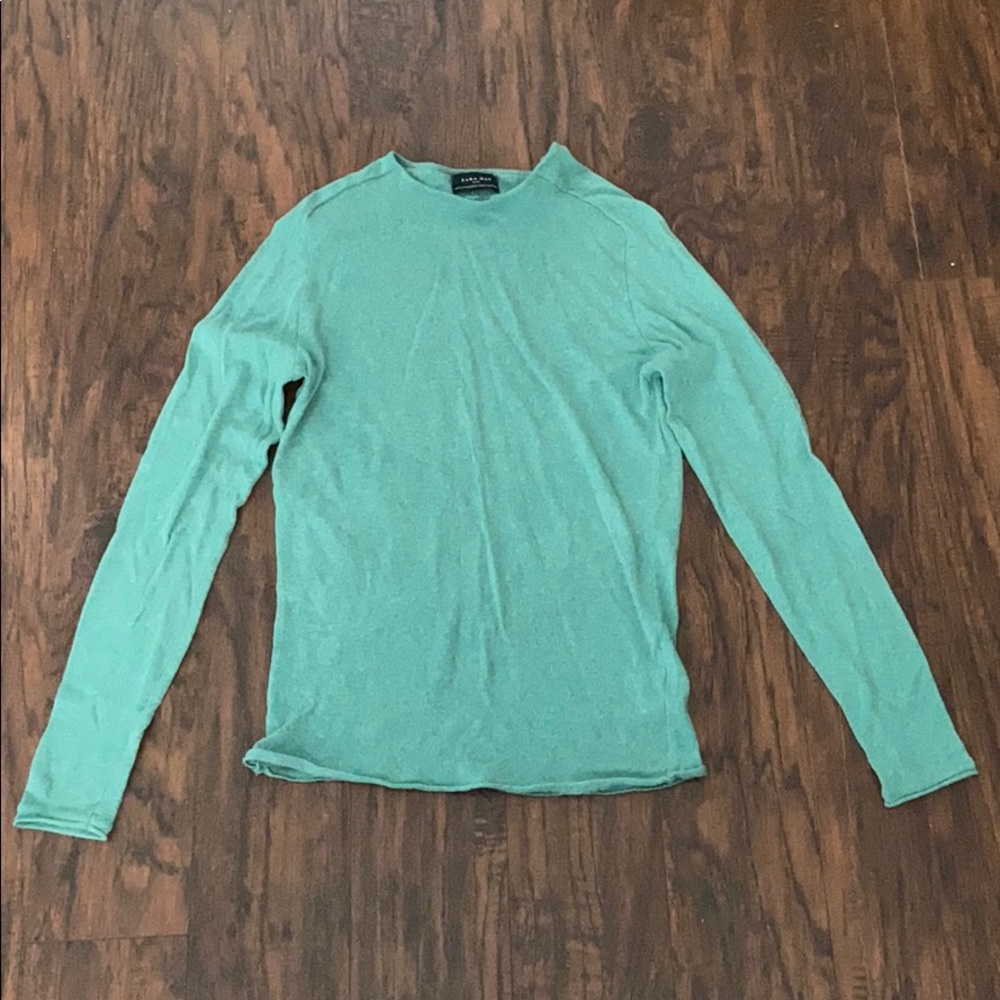 Zara man turquoise sweater